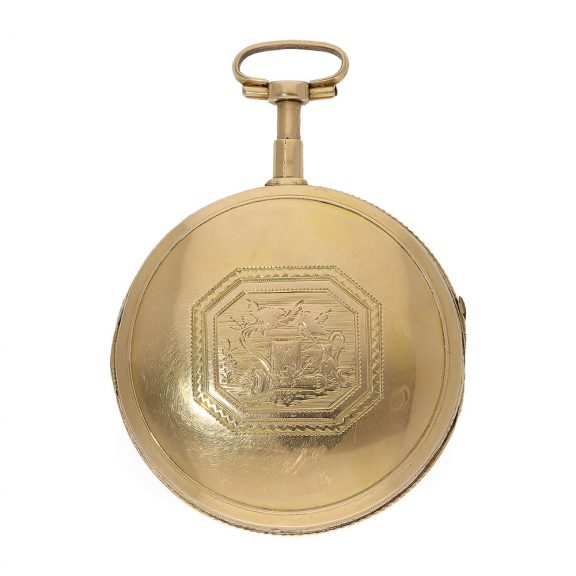 German 18 Carat gold pocket watch with virgule escapement Circa 1810 German 18 Carat gold pocket watch with virgule escapement Circa 1810