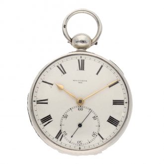 English silver pocket chronometer with hallmarks Circa 1826