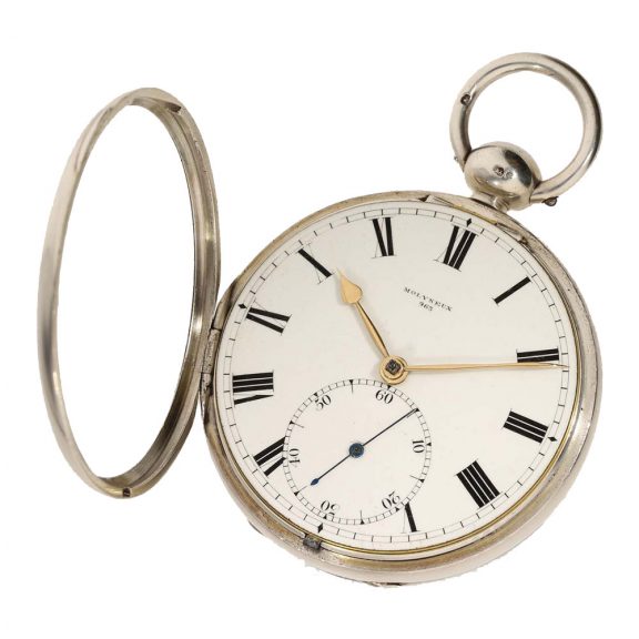 English silver pocket chronometer with hallmarks Circa 1826 English silver pocket chronometer with hallmarks Circa 1826