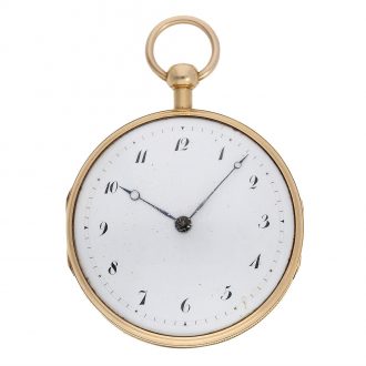 Technically very interesting early pocket watch with Grande Sonnerie, Circa 1800