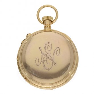 Swiss 18 carat gold technically unusual watch from experimental series Circa 1868