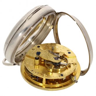 English silver open faced important chronometer Circa 1837