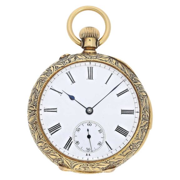 Swiss rare 18 K gold quarter repeating ladies watch Circa 1885