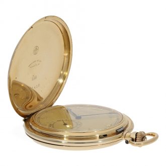 German 14 carat gold full hunter case pocket watch Circa 1920