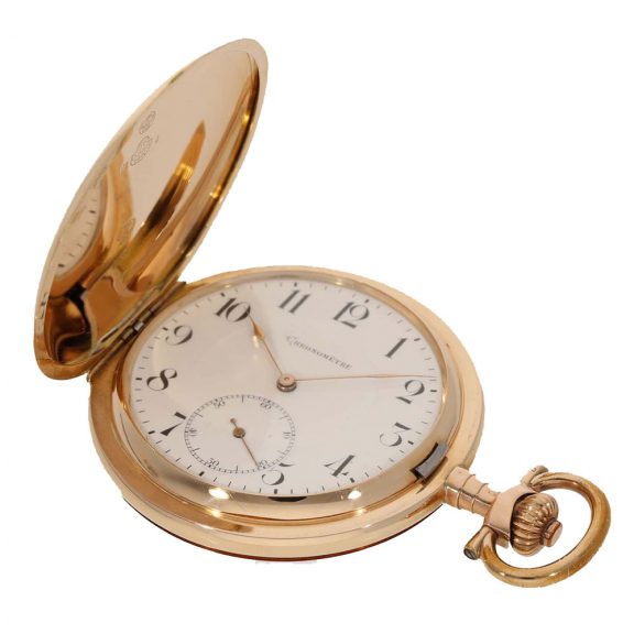 Swiss heavy 14K gold full hunter cased pocket watch Circa 1910 Swiss heavy 14K gold full hunter cased pocket watch Circa 1910