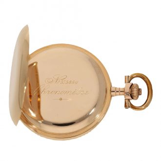 Swiss heavy 14K gold full hunter cased pocket watch Circa 1910