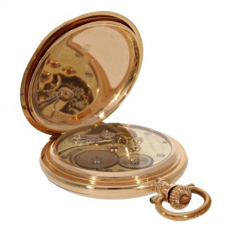 Swiss heavy 14K gold full hunter cased pocket watch Circa 1910
