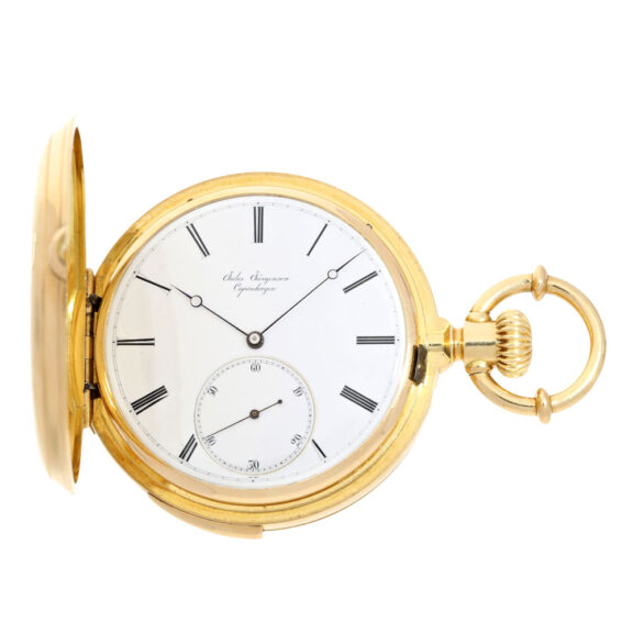 Danish goldsavonnette five minute repeater Circa 1875