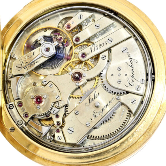 Danish goldsavonnette five minute repeater Circa 1875 Danish goldsavonnette five minute repeater Circa 1875