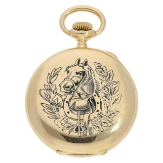 Swiss gold split seconds chronograph Rattrapante Circa 1904 Swiss gold split seconds chronograph Rattrapante Circa 1904