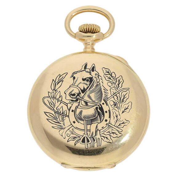 Swiss gold split seconds chronograph Rattrapante Circa 1904 Swiss gold split seconds chronograph Rattrapante Circa 1904