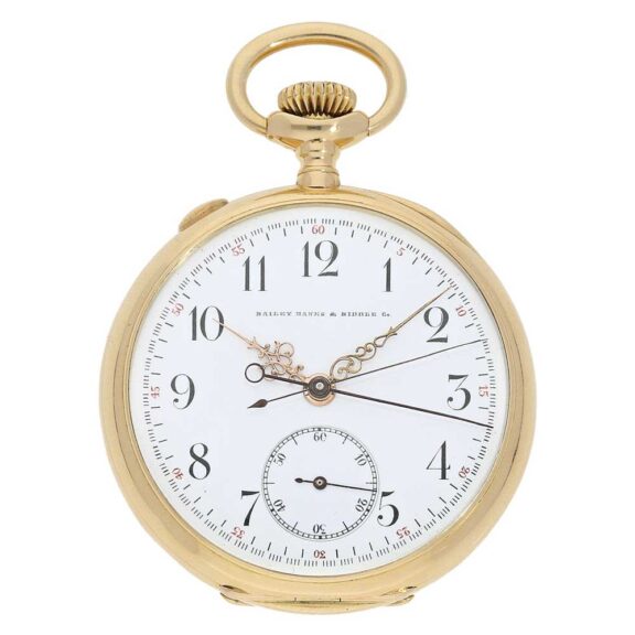 Swiss gold split seconds chronograph Rattrapante Circa 1904 Swiss gold split seconds chronograph Rattrapante Circa 1904