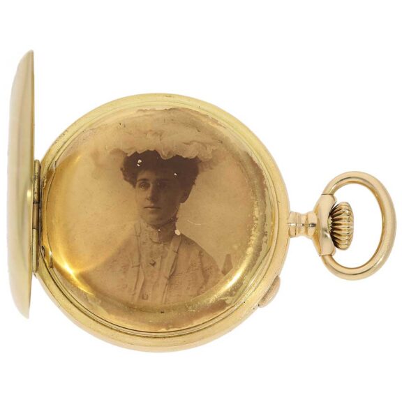 Swiss gold split seconds chronograph Rattrapante Circa 1904 Swiss gold split seconds chronograph Rattrapante Circa 1904