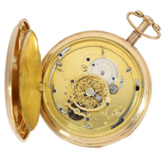French rare minute repeating gold pocket watch Circa 1820