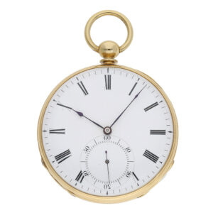 A very fine Danish pocket chronometer with well preserved enamel dial Circa 1839