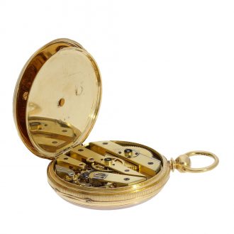 A very fine Danish pocket chronometer with well preserved enamel dial Circa 1839