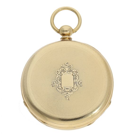A very fine Danish pocket chronometer with well preserved enamel dial Circa 1839 A very fine Danish pocket chronometer with well preserved enamel dial Circa 1839