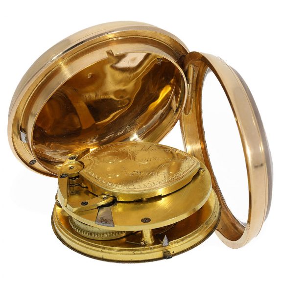Swiss 18 Carat gold early automatic watch Circa 1785 Swiss 18 Carat gold early automatic watch Circa 1785