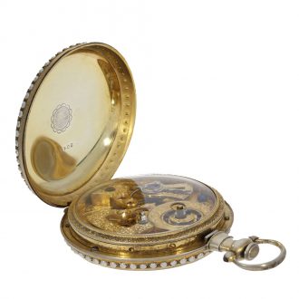 Swiss silver gilt pair of enamelled watches for Chinese market Circa 1880 Swiss silver gilt pair of enamelled watches for Chinese market Circa 1880