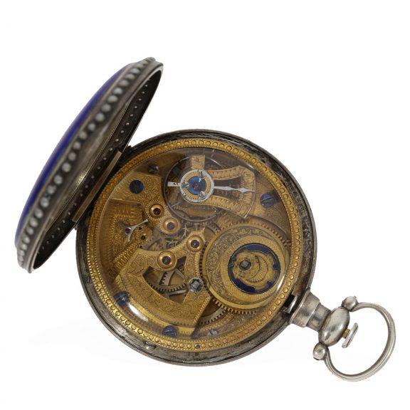 Swiss silver gilt pair of enamelled watches for Chinese market Circa 1880 Swiss silver gilt pair of enamelled watches for Chinese market Circa 1880