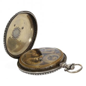 Swiss silver gilt pair of enamelled watches for Chinese market Circa 1880 Swiss silver gilt pair of enamelled watches for Chinese market Circa 1880