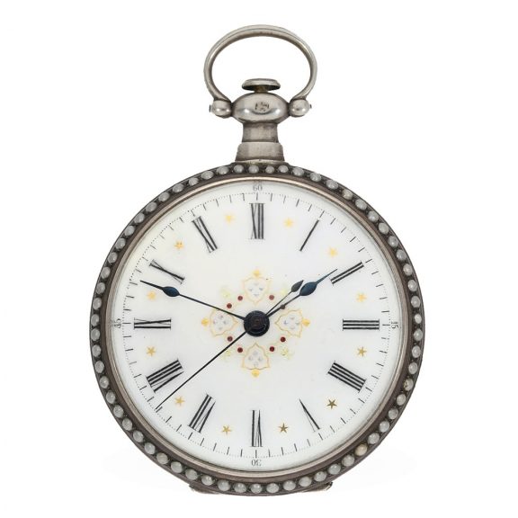 Swiss silver gilt pair of enamelled watches for Chinese market Circa 1880 Swiss silver gilt pair of enamelled watches for Chinese market Circa 1880