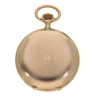 Swiss 14 carat gold hunter cased watch with sales box Circa 1900