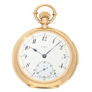 Danish gold minute repeater with 31 jewels Circa 1885
