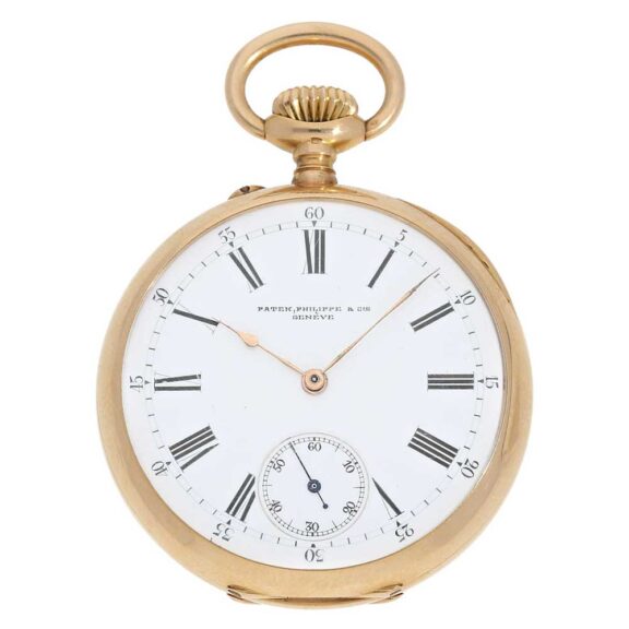 Swiss very rare 18 K gold Ankerchronometer watch Circa 1883