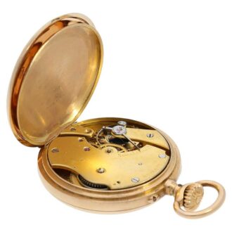 Swiss very rare 18 K gold Ankerchronometer watch Circa 1883