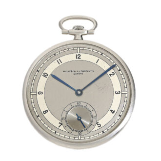 Swiss original platinum open faced dress watch Circa 1936