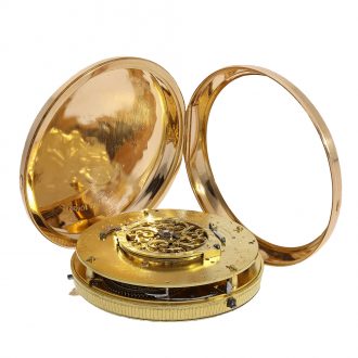 Gold pocket chronometer with jumping centre seconds Circa 1790