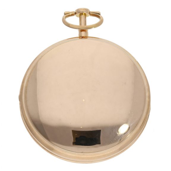 Gold pocket chronometer with jumping centre seconds Circa 1790 Gold pocket chronometer with jumping centre seconds Circa 1790