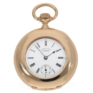 German 18 carat gold early precision pocket watch Circa 1888