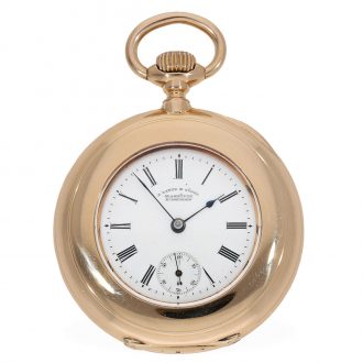 German 18 carat gold early precision pocket watch Circa 1888