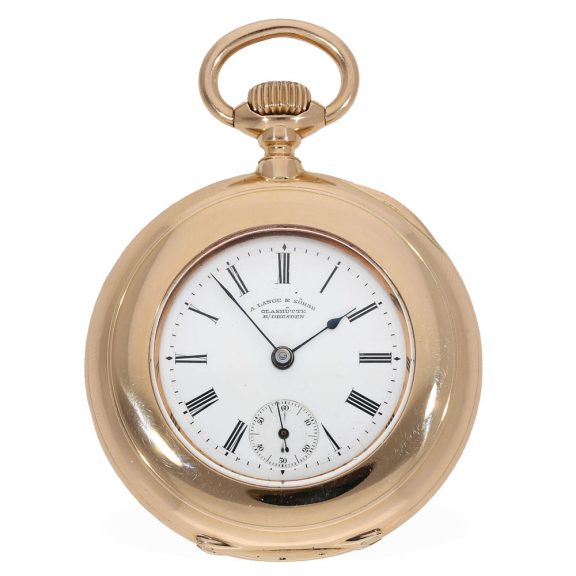 German 18 carat gold early precision pocket watch Circa 1888 German 18 carat gold early precision pocket watch Circa 1888