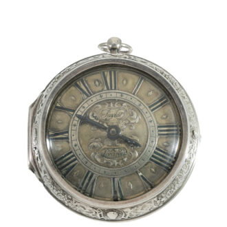 English silver impressive early verge watch Circa 1690