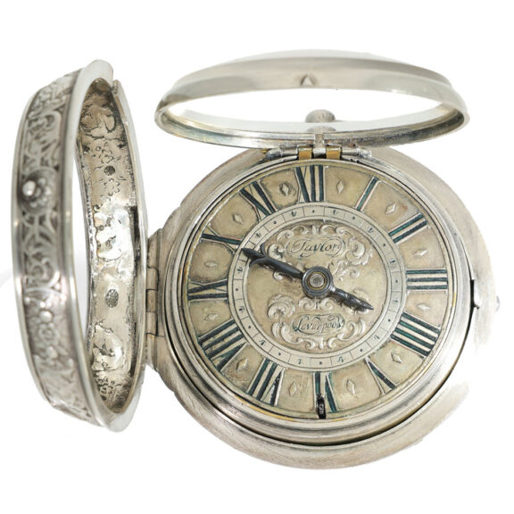 English silver impressive early verge watch Circa 1690 English silver impressive early verge watch Circa 1690