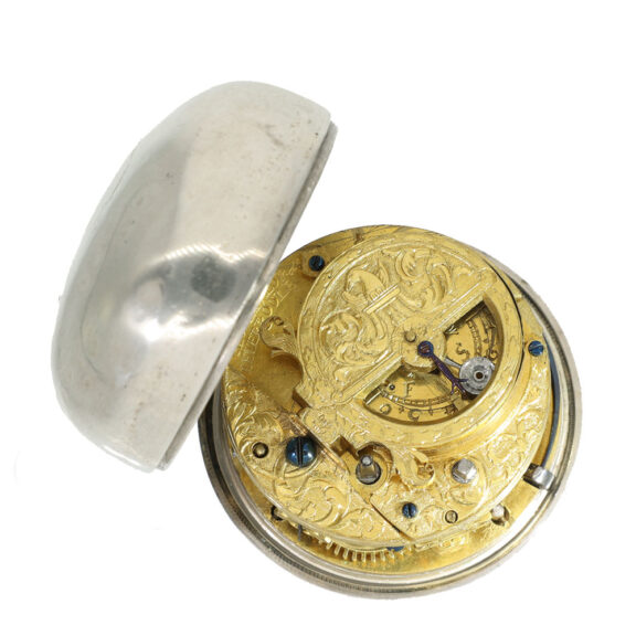 English silver impressive early verge watch Circa 1690 English silver impressive early verge watch Circa 1690