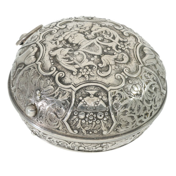 English silver impressive early verge watch Circa 1690 English silver impressive early verge watch Circa 1690