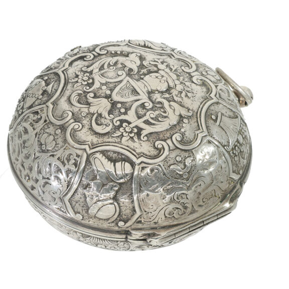English silver impressive early verge watch Circa 1690 English silver impressive early verge watch Circa 1690