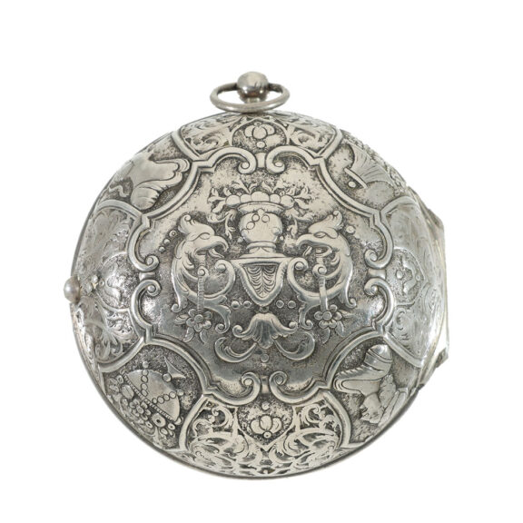English silver impressive early verge watch Circa 1690 English silver impressive early verge watch Circa 1690