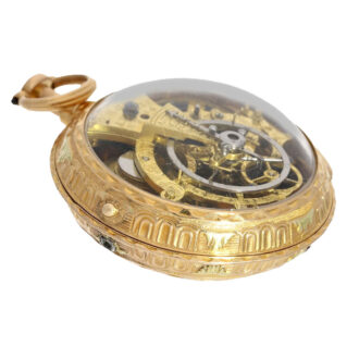 French extremely rare and early skeletonized watch Circa 1775