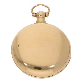 English 18 carat gold watch with pirouette 15 seconds scale Circa 1814