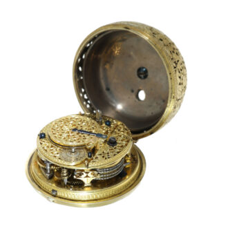 Austrian silver early quarter hour repeater pocket watch Circa 1690