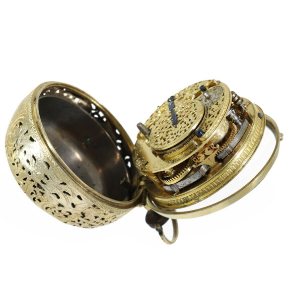 Austrian silver early quarter hour repeater pocket watch Circa 1690 Austrian silver early quarter hour repeater pocket watch Circa 1690