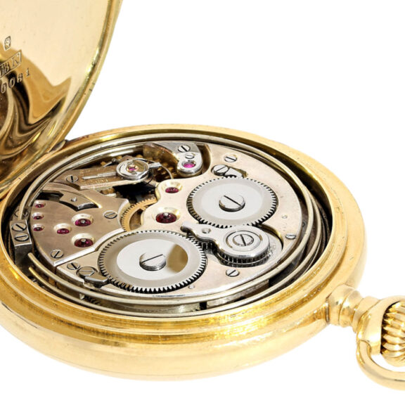 Swiss gold lever minute repeater with carillon Circa 1910 Swiss gold lever minute repeater with carillon Circa 1910