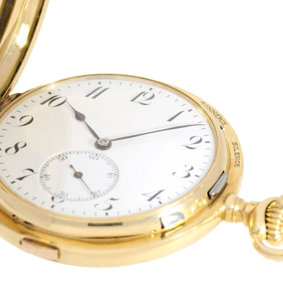 Swiss gold lever minute repeater with carillon Circa 1910 Swiss gold lever minute repeater with carillon Circa 1910