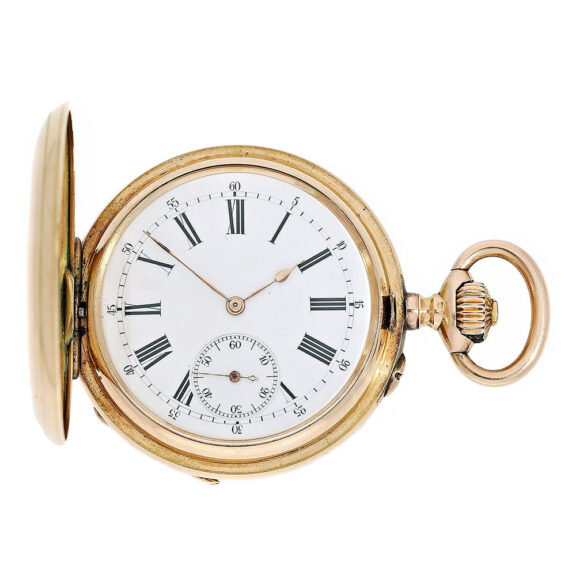 Russian historically interesting gold full hunter watch Circa 1896 Russian historically interesting gold full hunter watch Circa 1896