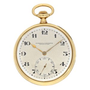 Swiss gold open faced lever pocket watch Circa 1920